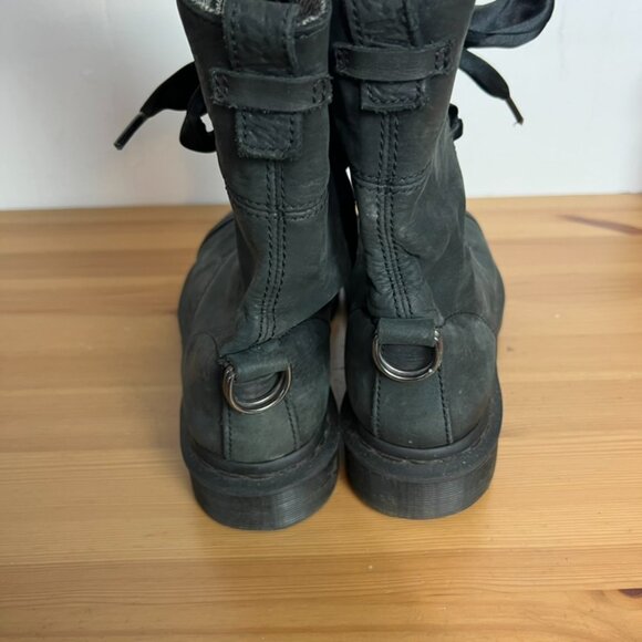 Dr. Martins Boots The Original Ribbon Lace Up Herringbone Lined Size 9 US 41 EU - Picture 12 of 15